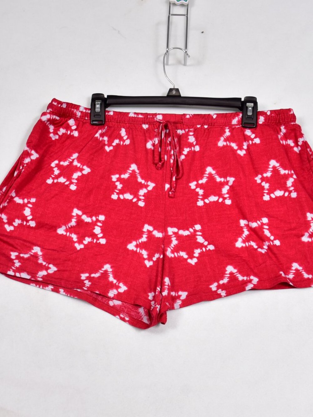 Secret Treasures Pajama Lounge Shorts Red Stars Size XL Pockets
